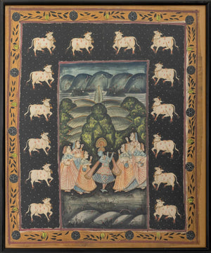 Indian Pichwai Painting, 19th C. (9846982770995)