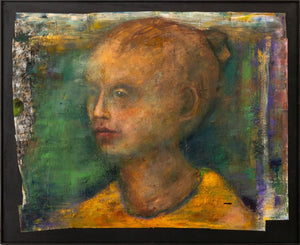 Lesley Kushner Portrait of Young Girl Mixed Media