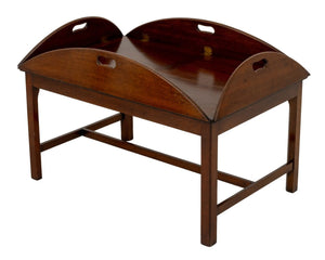 Campaign Style Mahogany Butler's Table (9842633376051)