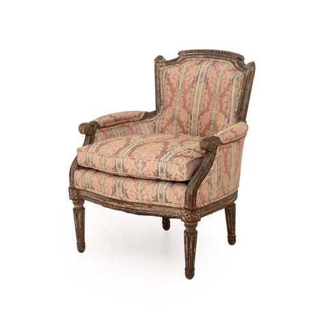 Louis XVI Style Upholstered Children's Bergere