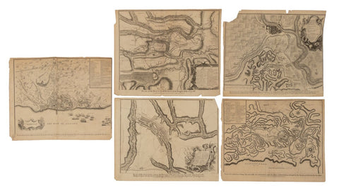 James Basire Battle Map Engravings, 5