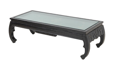 Chinese Ebonized and Painted Low Table