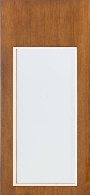 Art Deco Style Lacquered Wood Beveled Glass Mirror