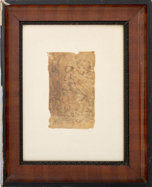 Old Master Figure Sketch Pencil on Vellum (9842643992883)