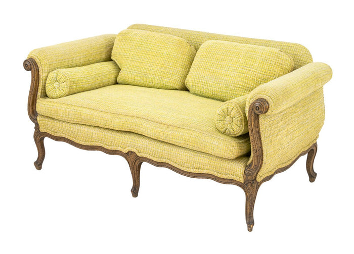 French Provincial Style Chartreuse Sofa