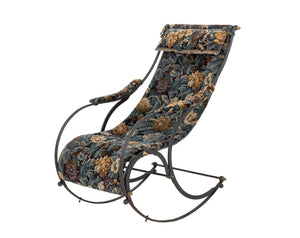 Victorian Brass and Cast Iron Rocking Chair (9893277630771)