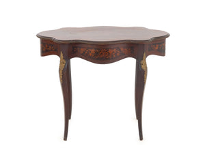 Louis XV Style Marquetry Kingwood Table, 19th C.