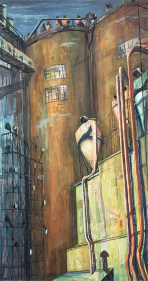 Medrie MachPhee "The Eye of the Harbor" Oil, 1991 (9779175948595)