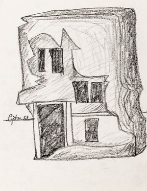 Seymour Lipton Sculpture Study Sketch, 1981