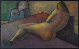 Leonard Feldman Reclining Female Nude Oil (9859502997811)
