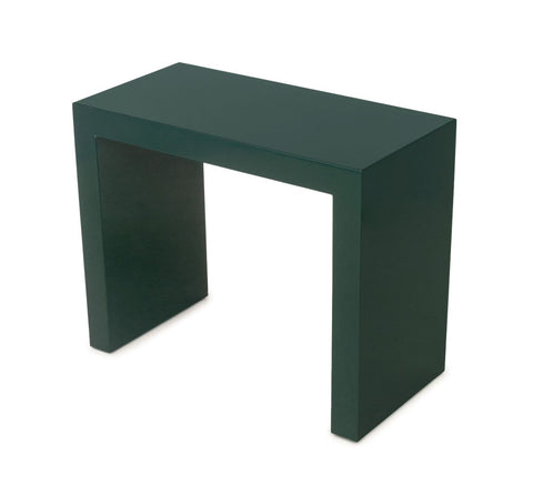 Modern Green Lacquered Console Table