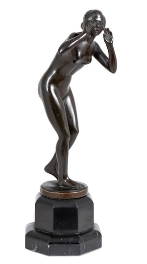 German "The Scream" Patinated Bronze Sculpture (9848696668467)