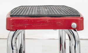 Cosco Retro Red Kitchen Step Chair (8920553193779)