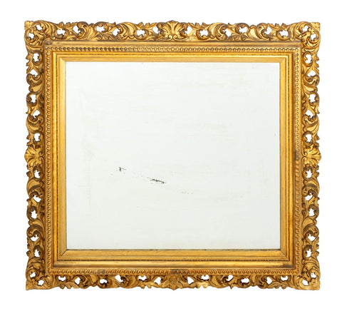Second Empire Giltwood Rectangular Mirror