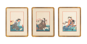 Utagawa Kunisada Figural Scene Woodblocks, 3