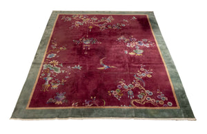 Nichols Chinese Art Deco Carpet, 12' 6" x 9' 9"