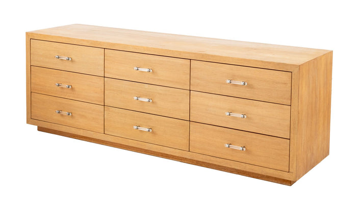 Modern White Oak Chest of Drawers