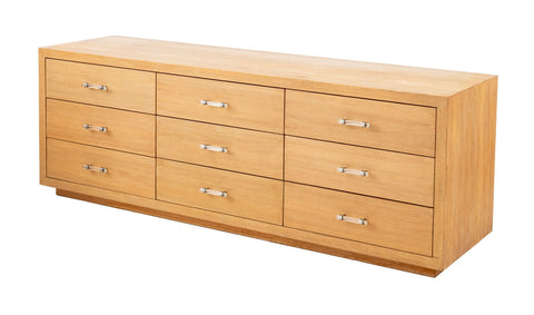 Modern White Oak Chest of Drawers