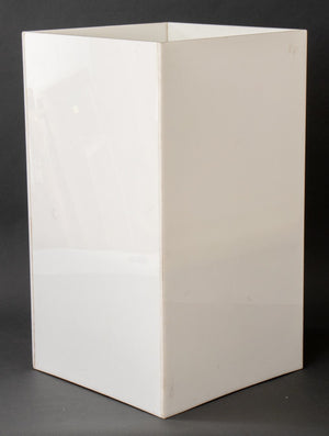 Modern White Acrylic Glass Cube Floor Lamp (8920566235443)