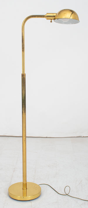 Mid Century Modern Brass Floor Lamp (8920558174515)
