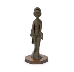 Tanya Poust Standing Geisha Patinated Bronze, 1964