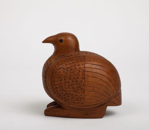 Hand Carved Danish Wood Bird, circa 1950