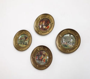 Set of Four Vintage Brass Frames, circa 1950 (9002097115443)