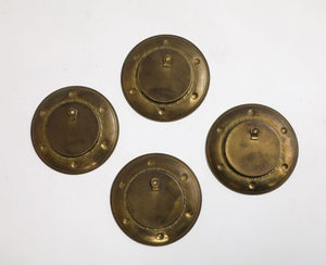 Set of Four Vintage Brass Frames, circa 1950 (9002097115443)