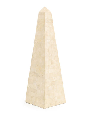 Maitland Smith Style Tessellated Stone Obelisk