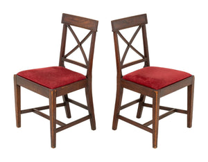 Georgian Mahogany Dining Chairs, Pair (9894798459187)