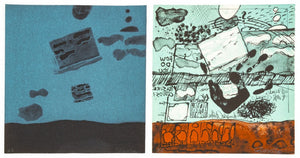 Elfi Schuselka Abstract Landscapes Lithographs, 2