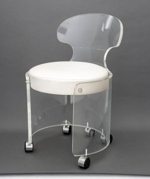Philippe Starck Style Lucite Vanity Chair