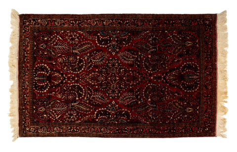 Iranian Sarouk Rug, 7' x 4' 1.5