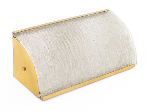 Murano Mid-Century Modern Brass Wall Sconce