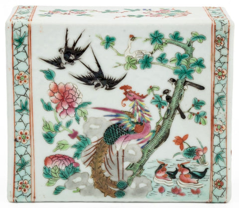 Chinese Famille Rose Porcelain Pillow