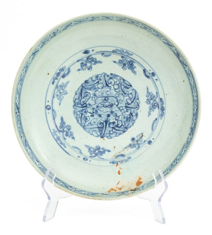 Chinese Blue & White Swatow Ware Bowl, 17th C.