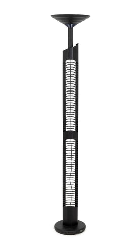 Postmodern Black Patinated Metal Floor Lamp