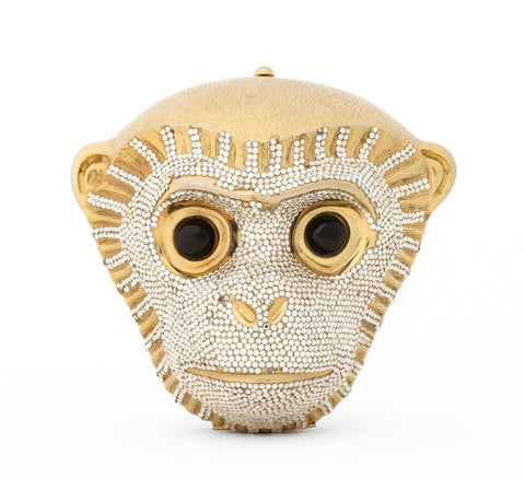 Judith Leiber Swarovski Crystal Monkey Clutch