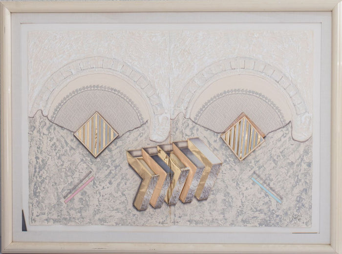 Luis Mazorra "Trifocal 47-B" Mixed Media