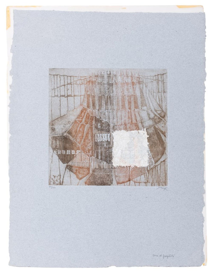 Marie-Therese Fayet "Force et Fragilite" Aquatint