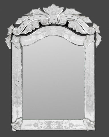 Venetian Etched Glass Mirror