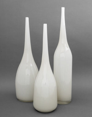 Jamie Young Co. Gray Glass Bottle Vases, 3