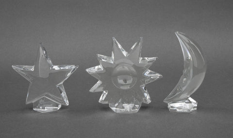 Baccarat Celestial Crystal Paperweights, 3