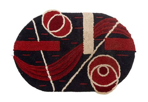 Folk Art Geometric Area Rug, 3' x 2' 1.5