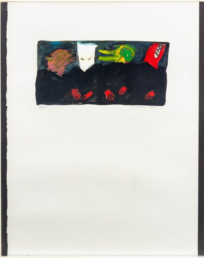 Edith Isaac Rose Four Figures Offset Lithograph