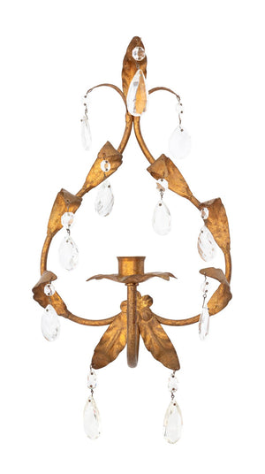 Floriform Gilt Painted Tole Applique