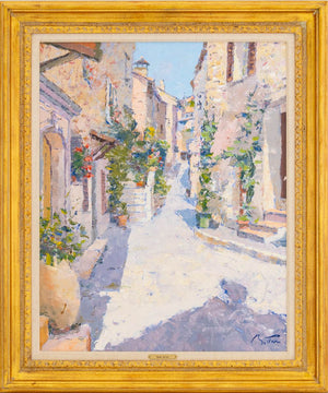 Pierre Bittar "Village Mediterranee" Oil on Canvas (9898238640435)