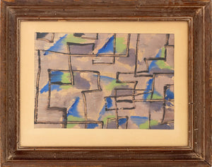 Polychrome Geometric Composition Watercolor