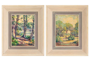 Hartwell Ayles Landscape Scenes Oil on Panel, 2