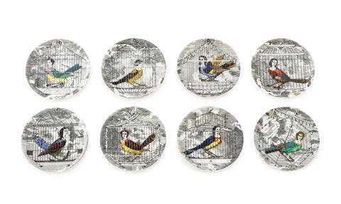 Fornasetti Le Arpie Gentili Porcelain Coasters, 8